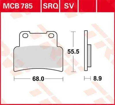 TRW SV 시리즈 소결 브레이크 패드