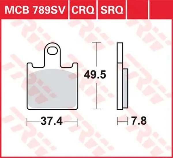 Предни спирачни накладки Sinter TRW 7322175