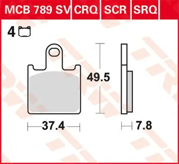 Bremsbelag vorne Sinter TRW 7322175 — Ansicht 2