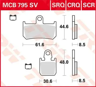 TRW カーボン シリーズ CRQ ブレーキパッド