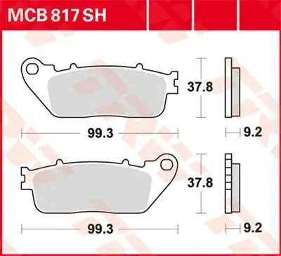 TRW シンタード(焼結) リアブレーキパッド SHシリーズ