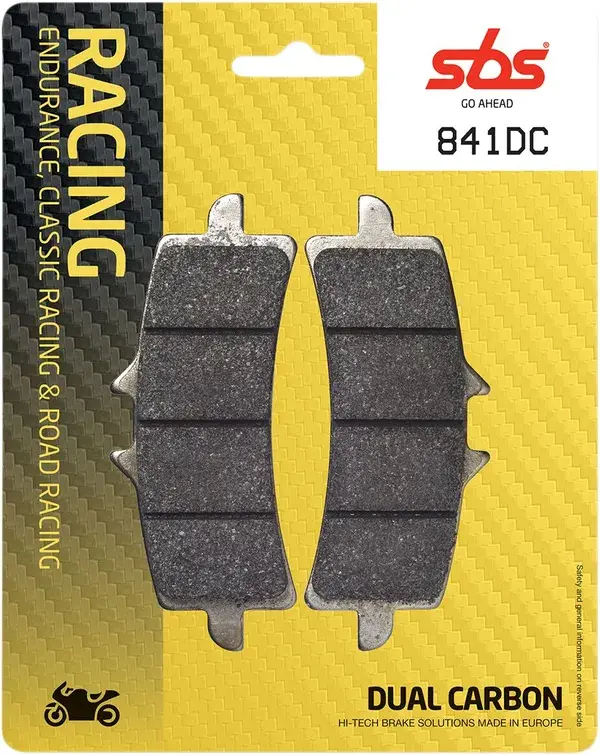 Plaquettes de frein SBS double carbone DC Racing — pohled 4