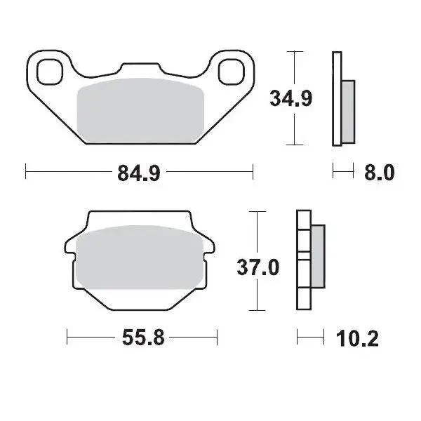 Plaquettes de frein avant Racing MOTO-MASTER