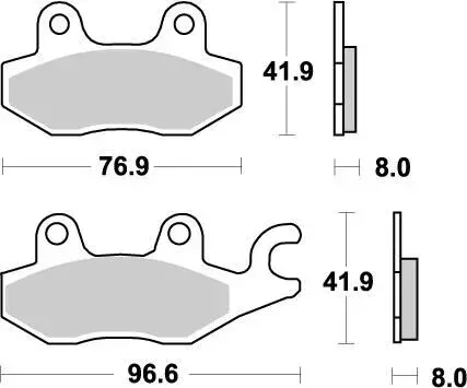 Plaquettes de frein Nitro MOTO-MASTER