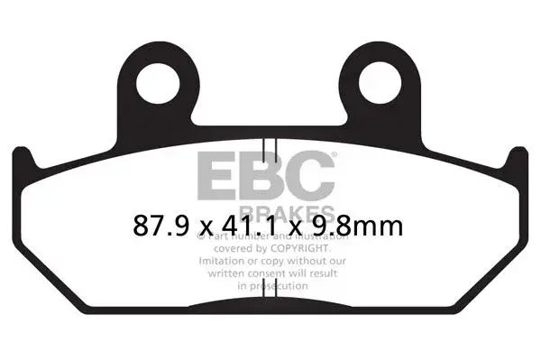 EBC V سیمی فریٹڈ بریک پیڈ