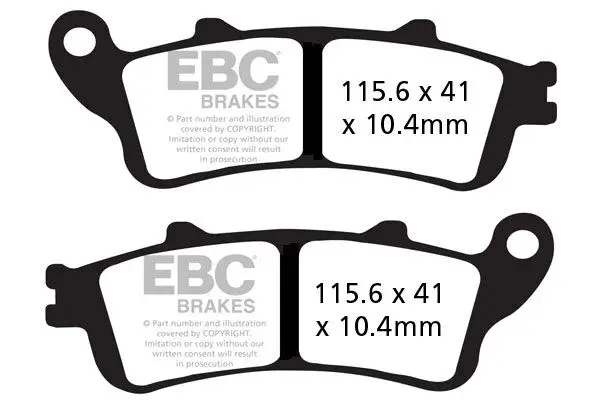 Bremsbeläge halbgesintert EBC Vee