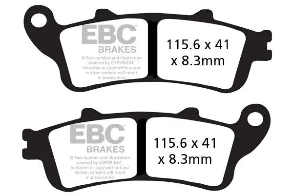 Bremsbeläge halbgesintert EBC Vee