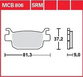 وسادات فرامل TRW SRM Series ملبدة