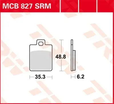 TRW SRM Series سنٹرڈ بریک پیڈز