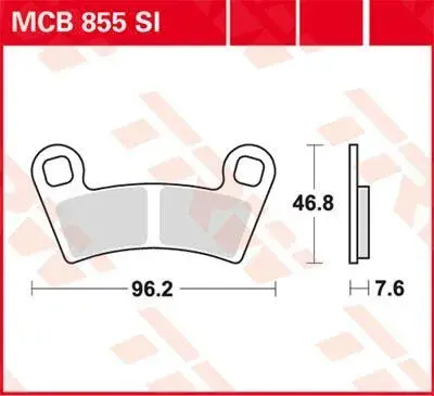 بریک پیڈ Sinter SI TRW 7370034