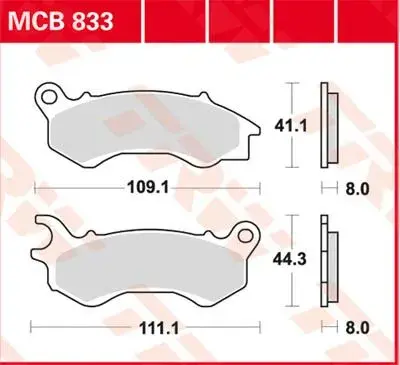 TRW SRM シリーズ 焼結式 ブレーキパッド