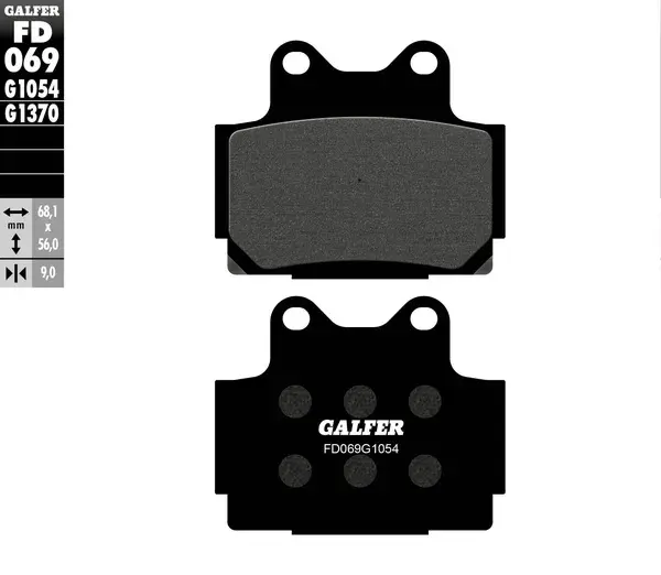 Plaquettes de frein semi-métalliques GALFER