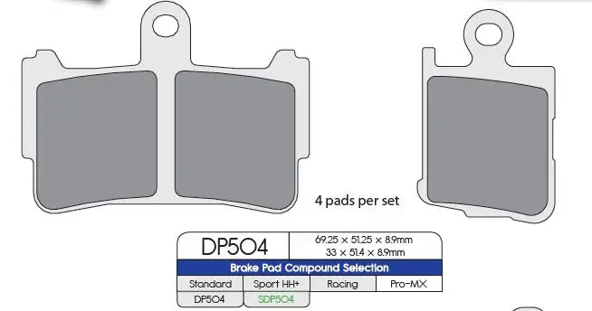 DP BRAKES SDP HH+ سپر اسپورٹ بریک پیڈز