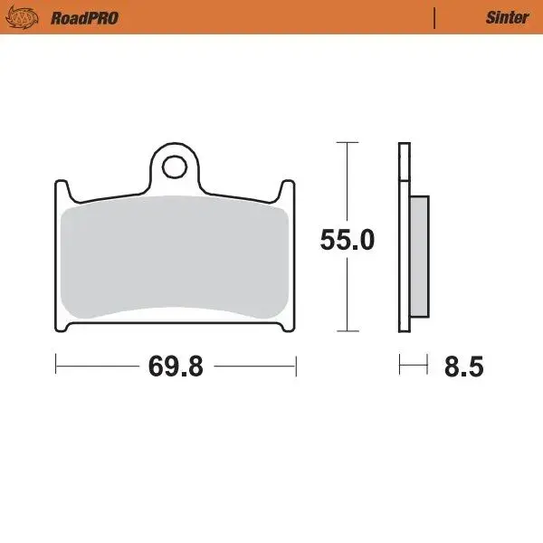 MOTO-MASTER RoadPRO Sinter forbremskloss