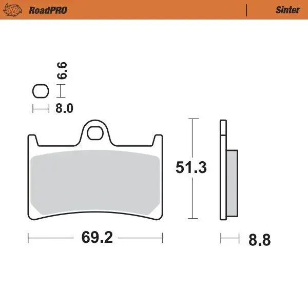 Bremsbeläge RoadPRO Sinter Scooter MOTO-MASTER