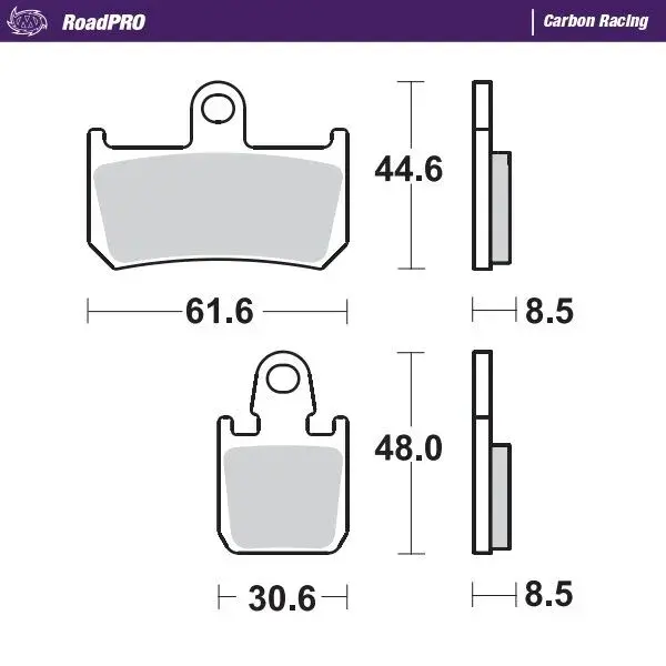 MOTO-MASTER RoadPRO 카본 브레이크 패드