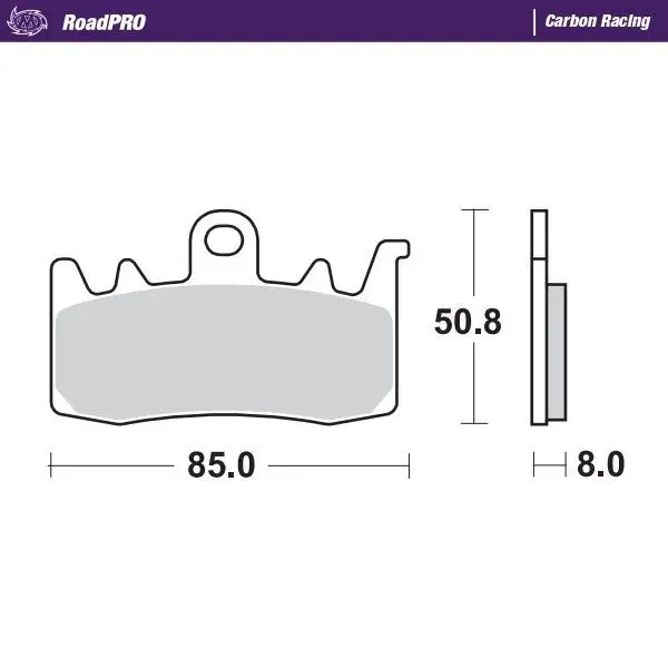 모토마스터 RoadPRO 카본 브레이크 패드 — 2번째 뷰