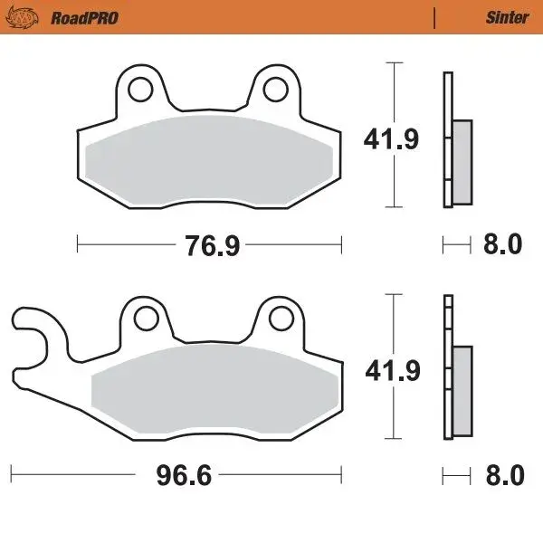MOTO-MASTER RoadPro 소결 금속 브레이크 패드