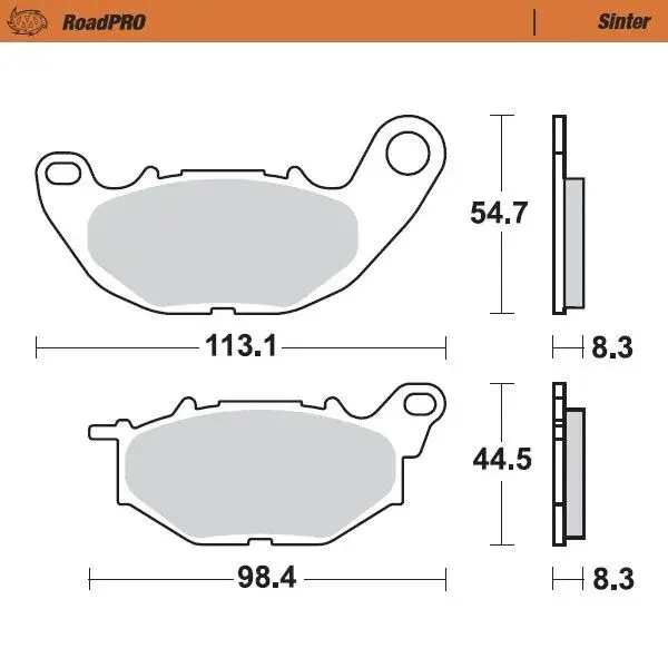 RoadPRO Sinder Moto-Master 프론트 브레이크 패드