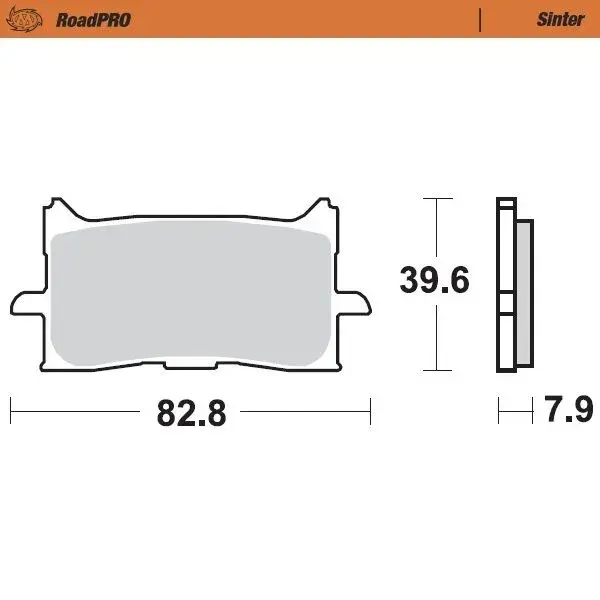 Front Brake Pad RoadPRO Sinter MOTO-MASTER