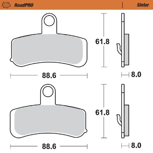 Plaquette de frein avant RoadPRO Sinder MOTO-MASTER