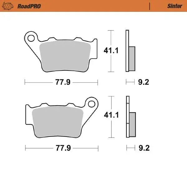 MOTO-MASTER RoadPRO 신터 브레이크 패드