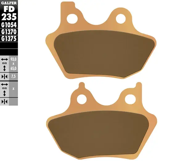 Plaquettes de frein frittées sport Galfer