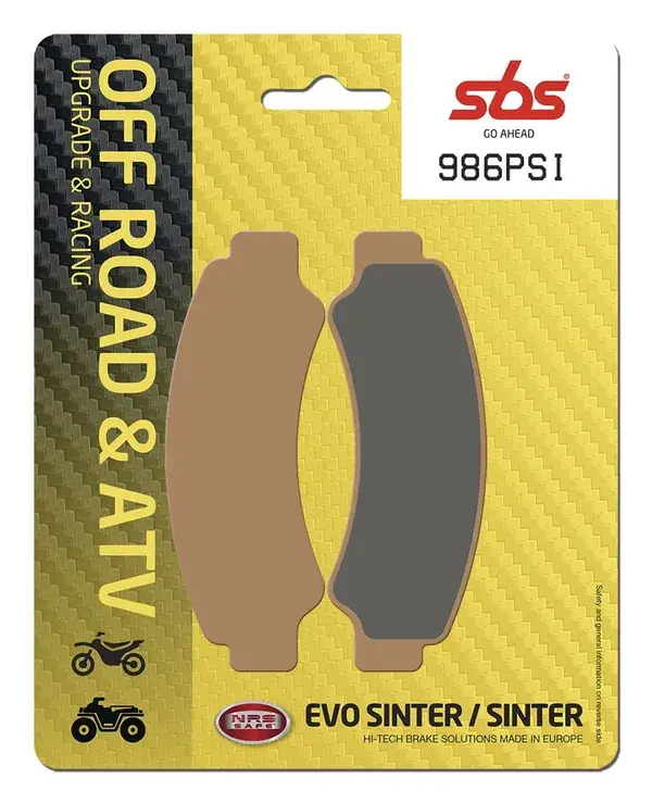 Bakre bromsbelägg SBS 986PSI — vy 2