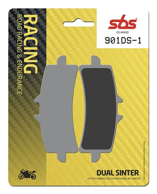 Plaquettes de frein double frittées SBS DS Racing
