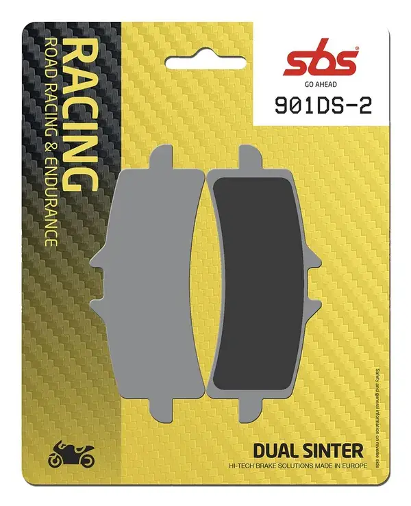 Plaquettes de frein double frittées SBS DS Racing