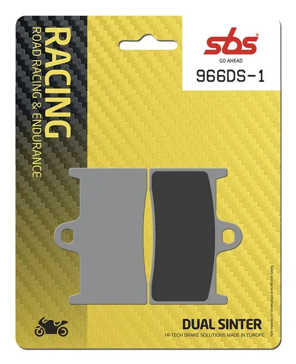 Plaquettes de frein double frittées SBS DS Racing