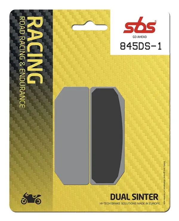 Plaquettes de frein double frittées SBS DS Racing