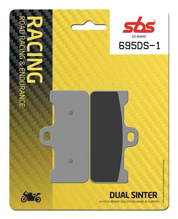 Plaquettes de frein double frittées SBS DS Racing