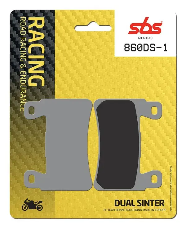 Plaquettes de frein double frittées SBS DS Racing