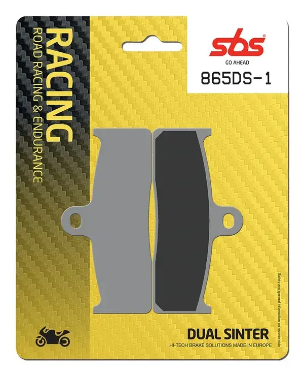 Plaquettes de frein double frittées SBS DS Racing