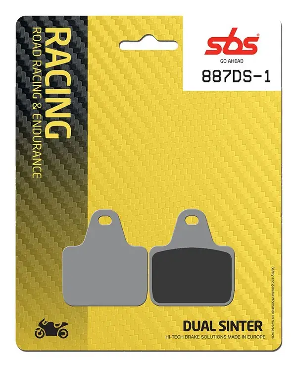 Plaquettes de frein double frittées SBS DS Racing