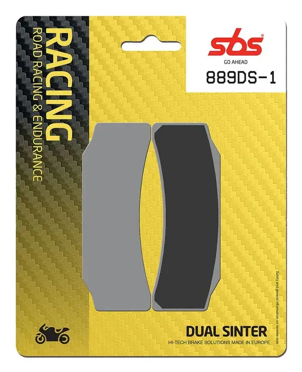 Plaquettes de frein double frittées SBS DS Racing