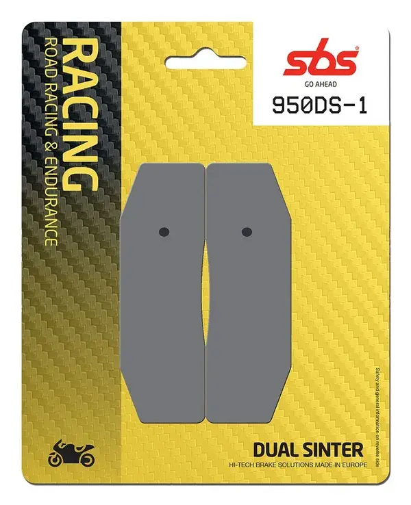 Plaquettes de frein double frittées SBS DS Racing