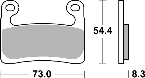 SBS 960DS-1 후면 브레이크 패드 — 3번째 뷰