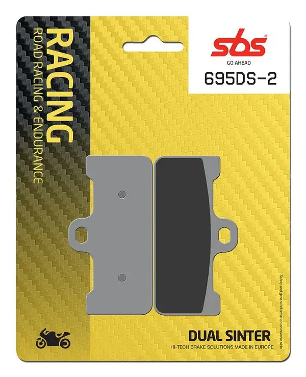 Plaquettes de frein double frittées SBS DS Racing