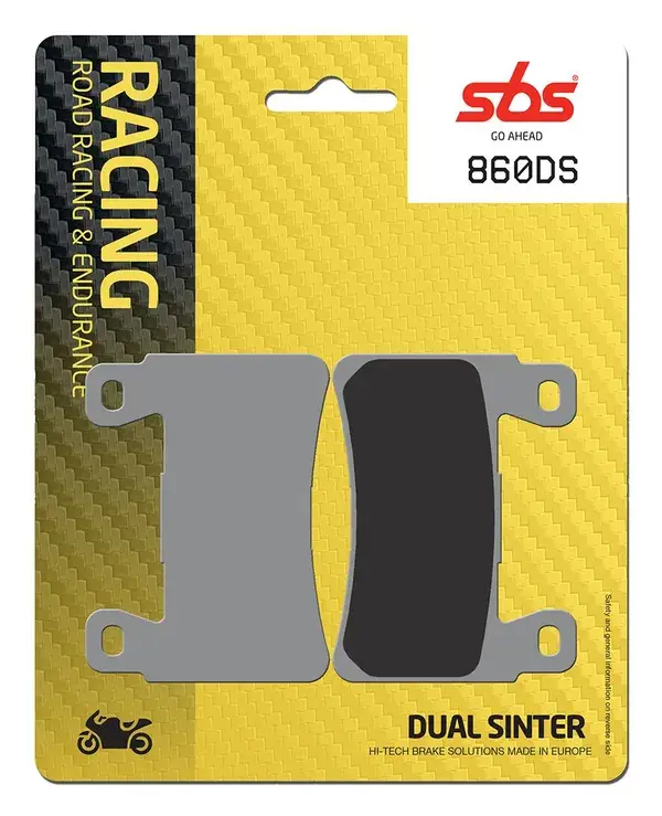 Plaquettes de frein double frittées SBS DS Racing