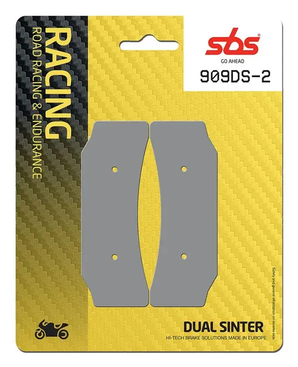 Plaquettes de frein double frittées SBS DS Racing