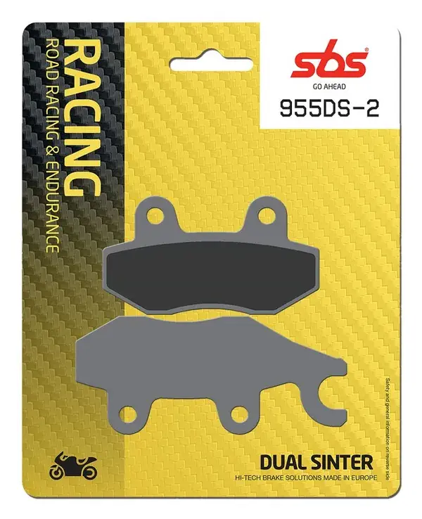 Plaquettes de frein double frittées SBS DS Racing