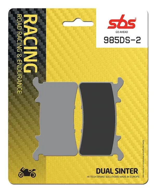 Plaquettes de frein double frittées SBS DS Racing