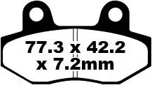 Bremsbeläge organisch EBC SFA Serie — EBC Brakes, Bremsbeläge