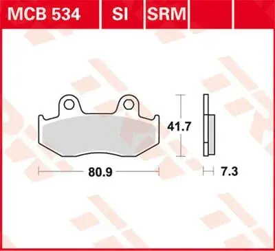 TRW 프론트 브레이크 패드 Standard 7326978