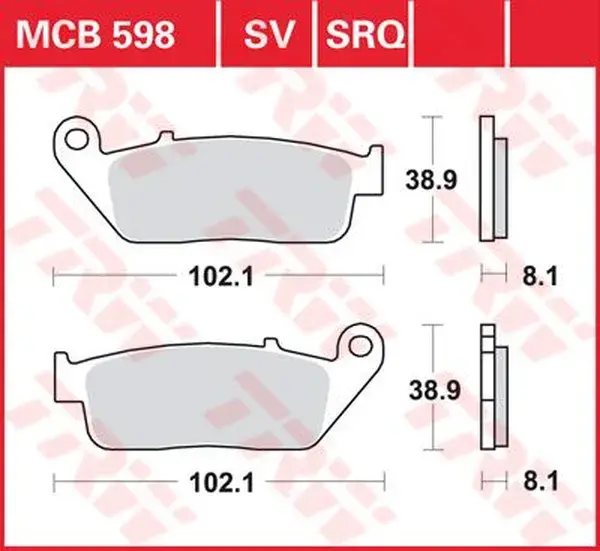Bremsbeläge aus gesintertem Metall TRW