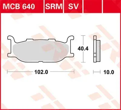 Тормозная колодка стандартная TRW 7375413