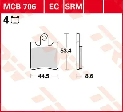 وسادة فرامل TRW Standard 7322209