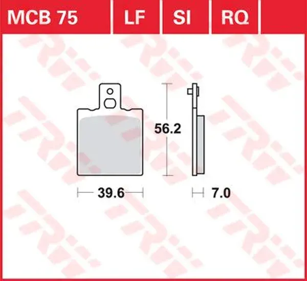 Zavorne ploščice Standard TRW 7326390